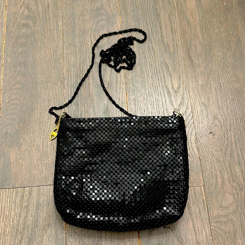 Vintage metal mesh crossbody purse